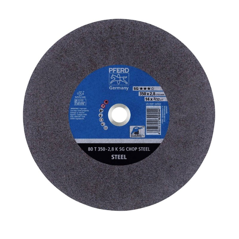 Disc de tăiere metal pentru feronerie PFERD T 350x2.8x25.4 mm