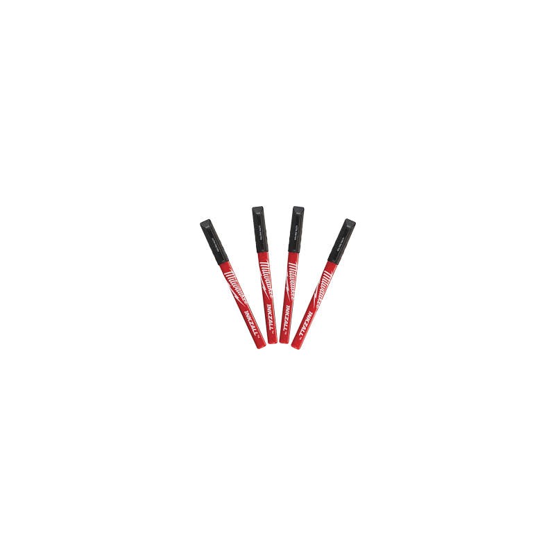 Marker varf subtire negru (4 BUC) Milwaukee