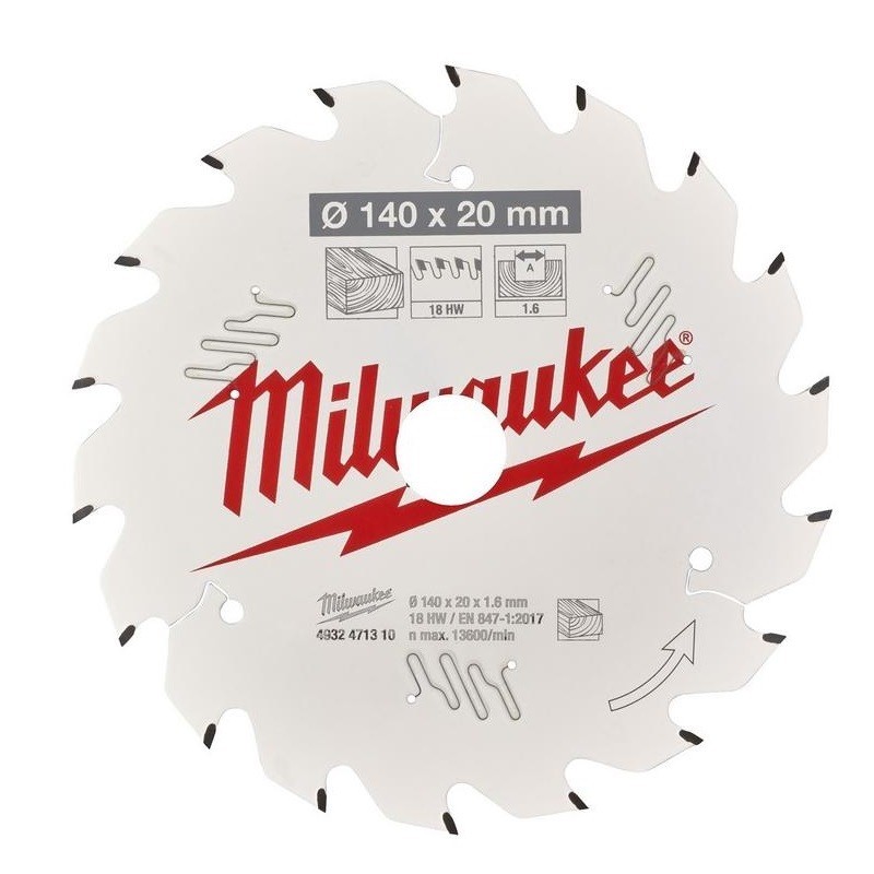MILWAUKEE DISC DEBITARE LEMN 140X20X1.6X18ATB