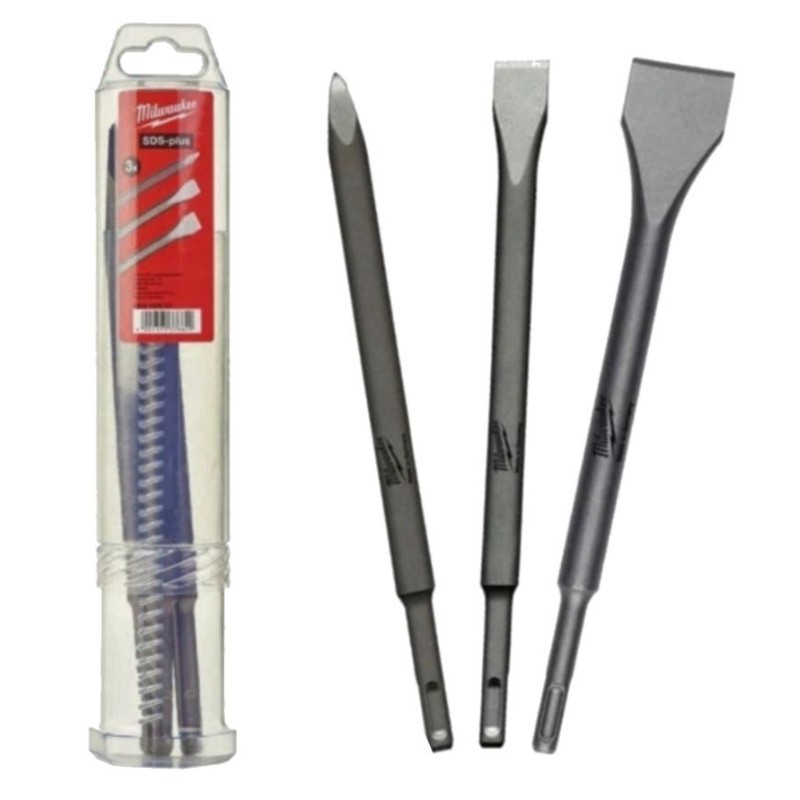 MILWAUKEE SET 3 DALTI SDS-PLUS