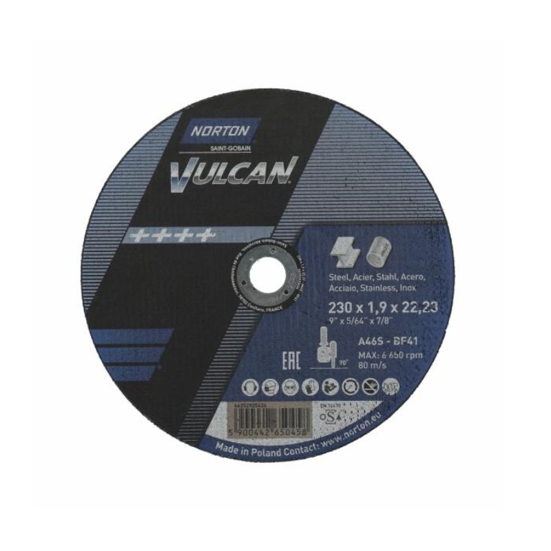 NORTON DISC DEBITARE MET/IN 230X1.9