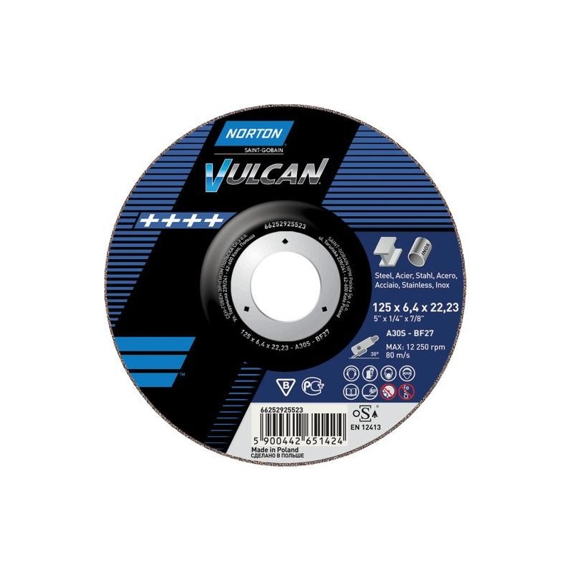 NORTON DISC POLIZARE 125X4