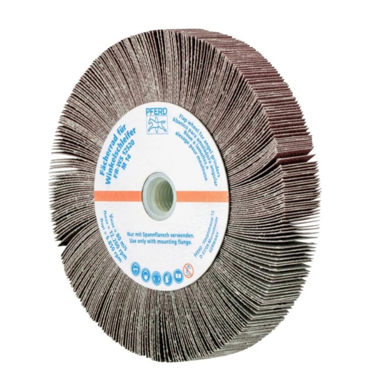 PFERD DISC LAMELAR CU FLANSA 125 GR 180