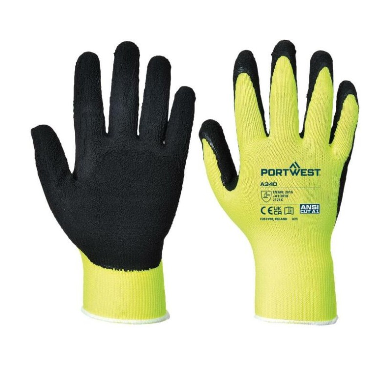 PORT MANUSI HI VIS SERVICE GRIP XS