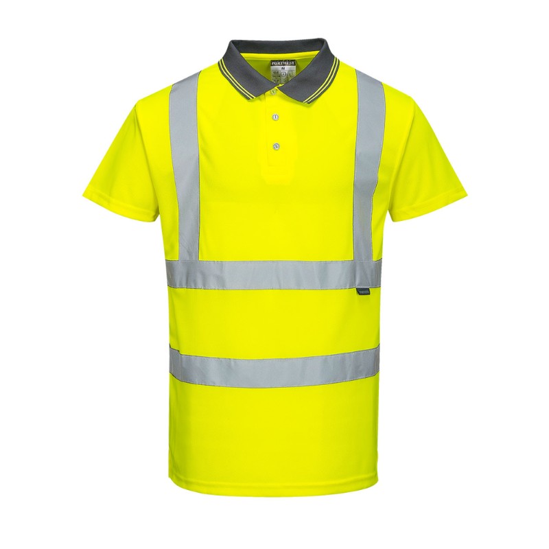 PORT TRICOU POLO HI-VIS GALBEN L