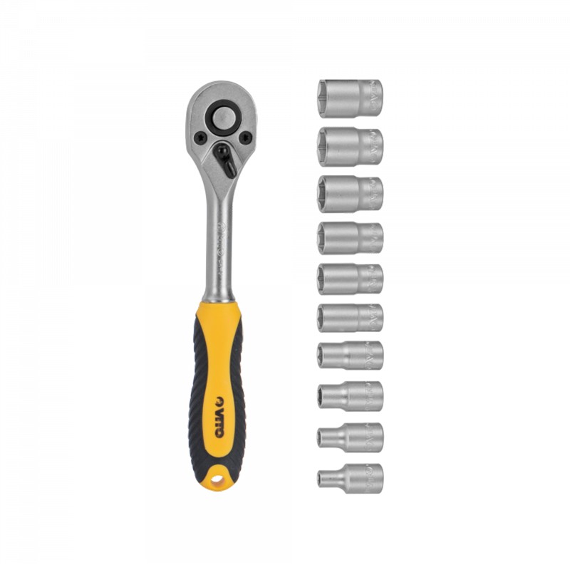 SET TUBULARE 10-24MM + CHEIE CLICHET 1/4 VITO